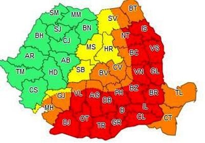 Румыния. Ограничения движения для грузовых автомобилей в связи с «красным кодом» опасности из-за жары 
